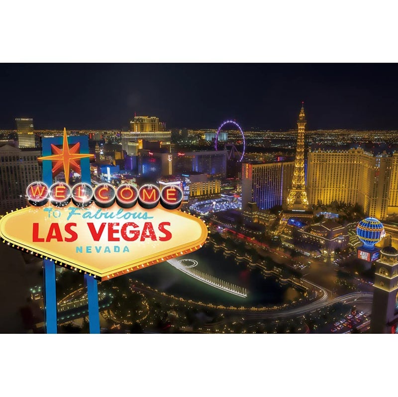 Leyiyi Welcome Las Vegas Night Backdrop 10x8ft Photography Sin City Sign Party Decoration Gambling House Tourism Traveling Personal Portraits Studio Props - Image 3